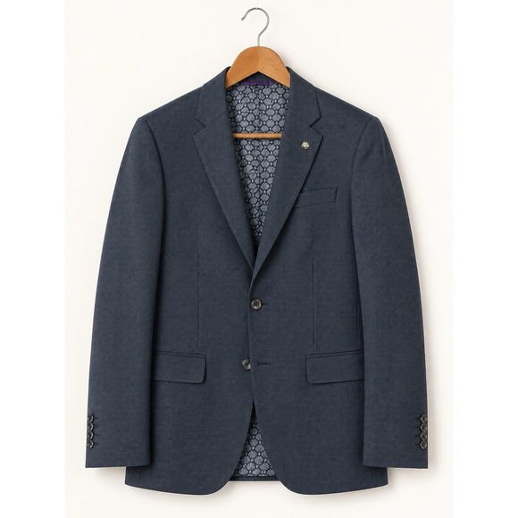 Ted Baker Other - Ted Baker London Endurance Jay SPJ 36R Wool Navy Charcoal Blazer Sport Coat